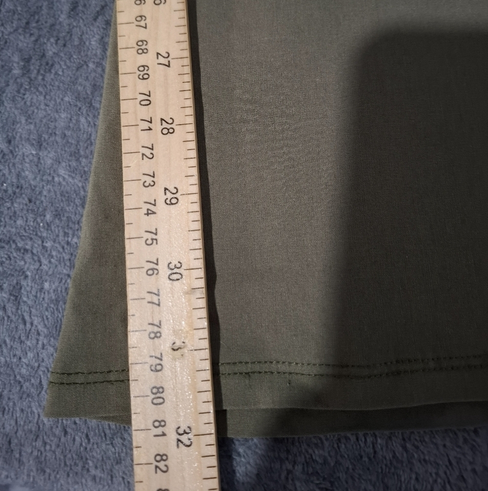 Urban Outfitters Bengaline Low-Rise Cargo Flare Pants Brown Retro Green M Y2K - Picture 9 of 11